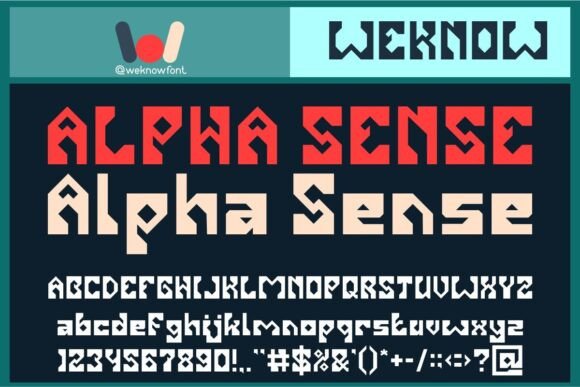 Alpha Sense Display Font for Modern Marketing Visuals