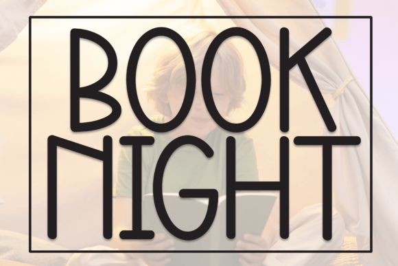 Book Night: A Playful Display Font for Invitations and Campaign Headlines