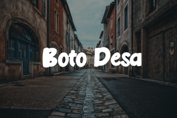 Boto Desa Display Font for Business Branding and Packaging