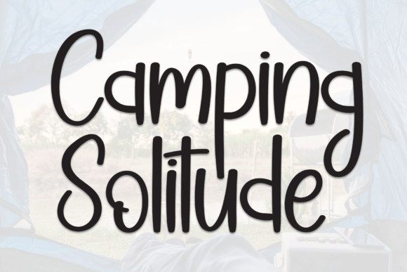 Camping Solitude: A Handwritten Display Font for Editorial Design