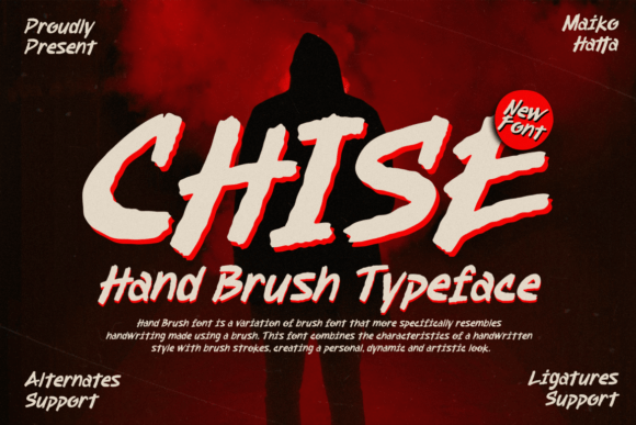 Chise Hand Brush Typeface for Digital Designs