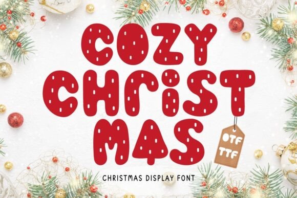 Cozy Christmas: A Playful Display Font for Festive Marketing Campaigns