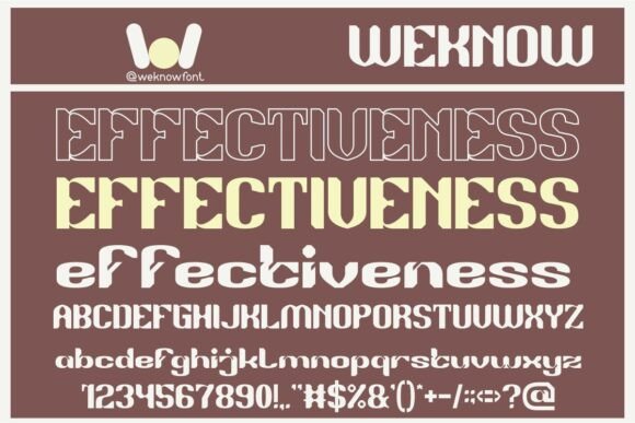 Effectiveness Display Font for Handmade Sellers and Crafters