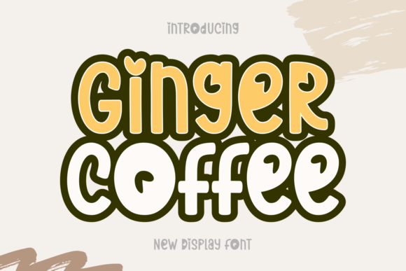 Ginger Coffee: A Whimsical Display Typeface for Brand Stories