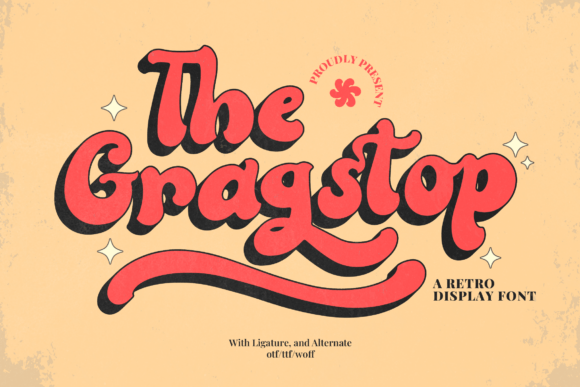 Gragstop Bold Retro Display Font for Editorial Design