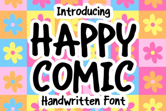 Happy Comic: A Handwritten Display Font for Playful Branding Projects