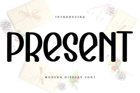 How the Festive Present Display Font Elevates Small Business Branding