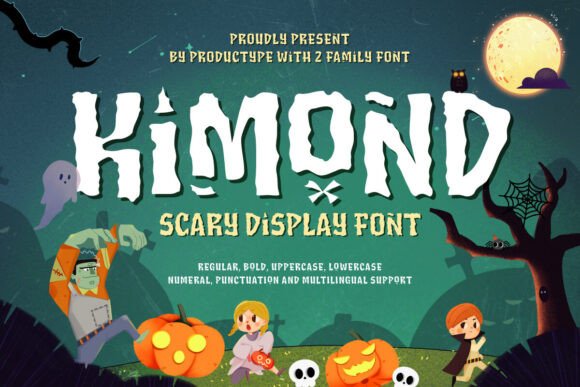 Kimond Display Font for Halloween Campaign Design