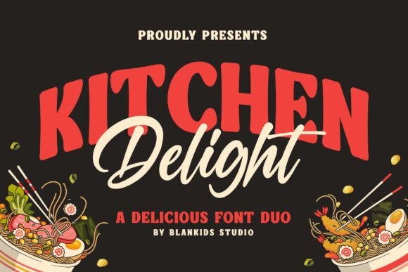 Kitchen Delight Font Duo for Branding and Packaging Design