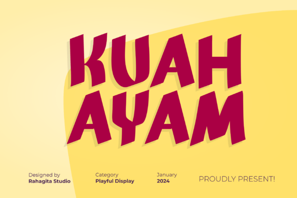 Kuah Ayam Display Font for Bold Web Design and Digital Branding
