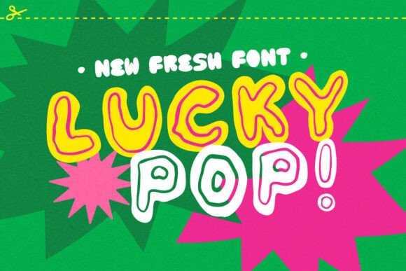Lucky Pop: A Playful Display Font for Cheerful Branding