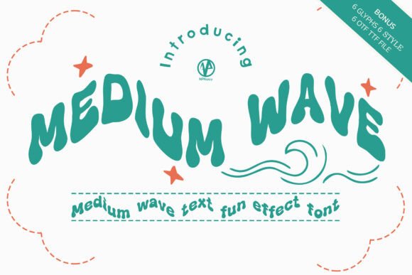 Medium Wave: A Groovy Display Font for Retro Design