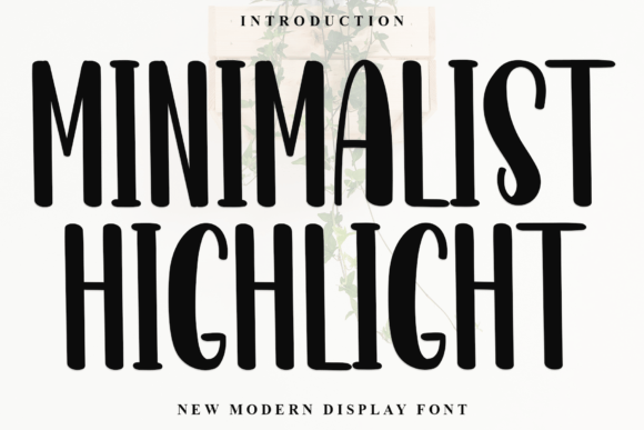 Minimalist Highlight Font Review for Small Business Branding