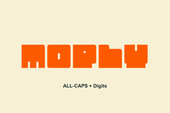 Moply: A Bold Geometric Display Font for Modern Web Design