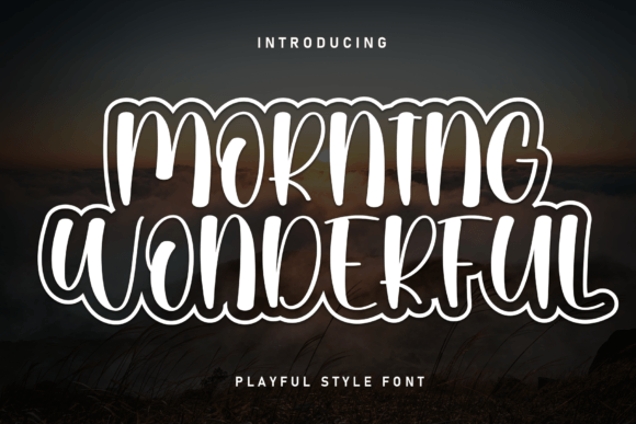 Morning Wonderful: A Playful Handwritten Font for Editorial Design