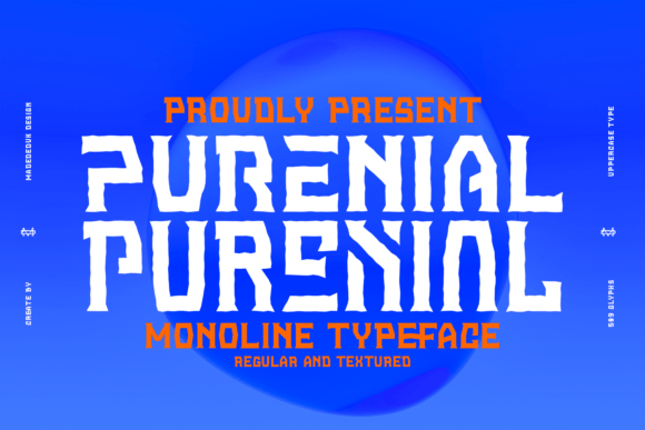 Purenial: A Vintage Display Font for Small Business Branding