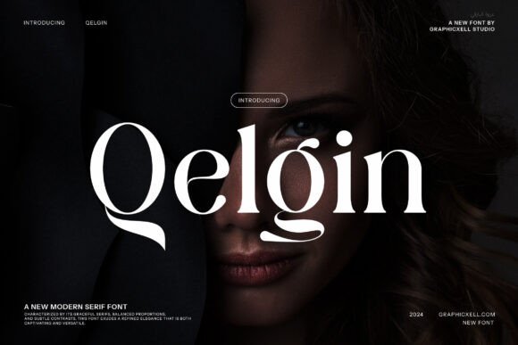 Qelgin: An Elegant Serif Display Font for Campaign Design