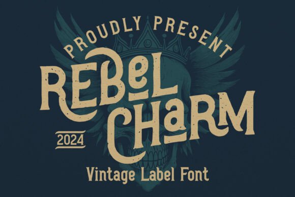 Rebel Charm: A Vintage Display Font for Editorial Storytelling