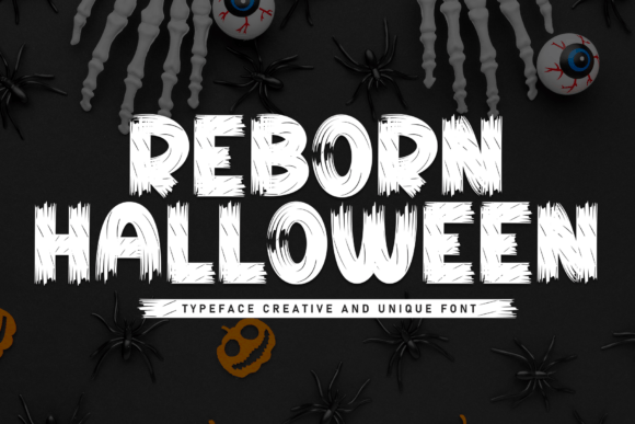 Reborn Halloween: A Bold Brush Font for Spooky Seasonal Branding