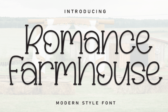 Romance Farmhouse: A Handwritten Display Font for Rustic Craft Projects