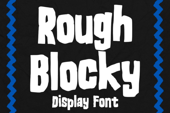 Rough Blocky Display Font for Bold Campaign Visuals