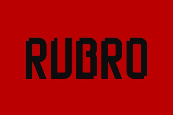 Rubro Display Font: A Bold Statement for Designers