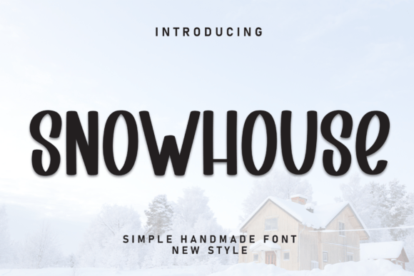 Snowhouse Display Font: Winter Charm for Editorial Design