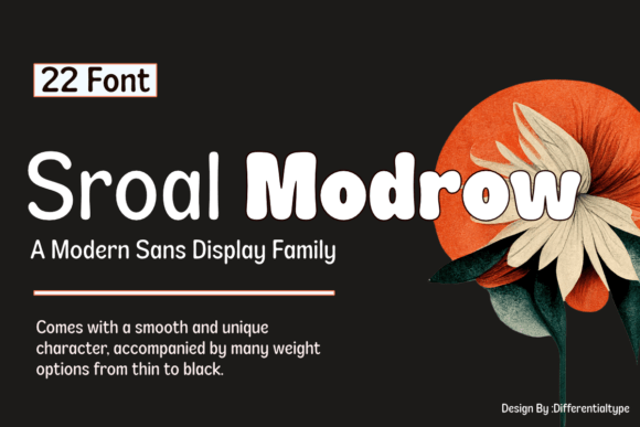 Sroal Modrow Sans Display Font for Handmade Product Design