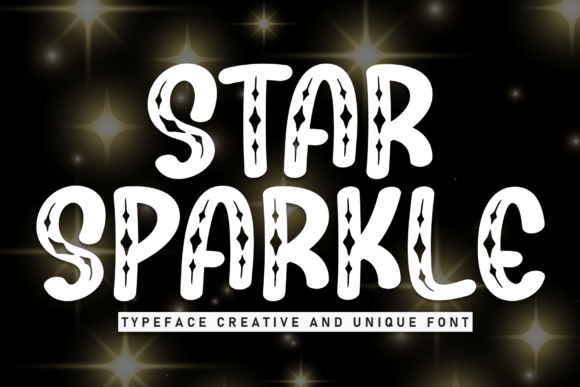 Star Sparkle: A Sweet & Quirky Display Font for Crafters and Makers