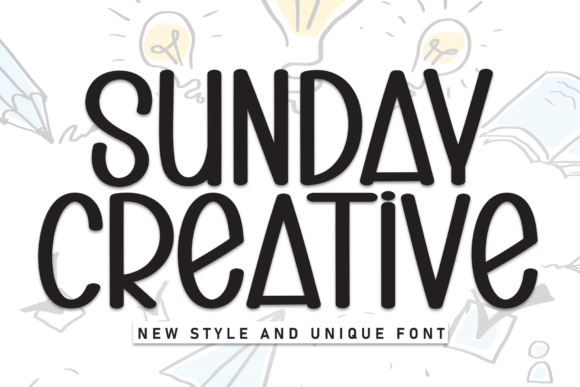 Sunday Creative: A Handwritten Display Font for Campaign Design