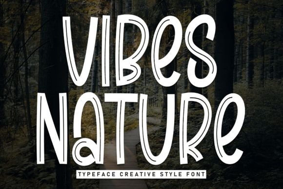 Vibes Nature: A Handwritten Display Font for Warm Brand Campaigns