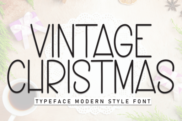 Vintage Christmas Font for Cozy Editorial Design and Holiday Branding