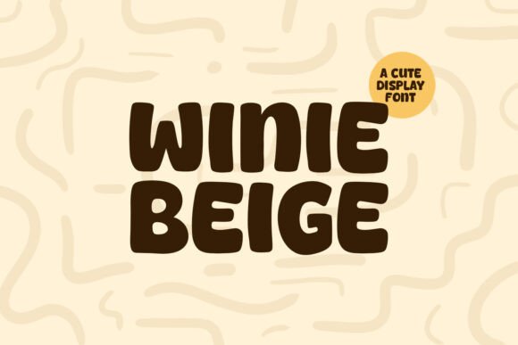 Winie Beige: A Modern Display Font for Handmade Labels and Creative Packaging