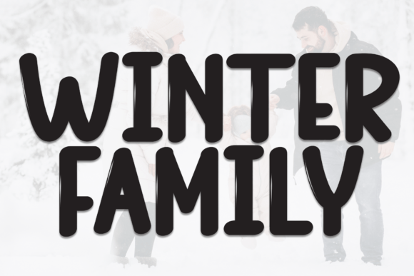 Winter Family: A Charming Handwritten Display Font for Branding
