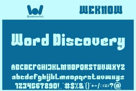 Word Discovery: A Whimsical Display Font for Creators