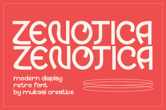 Zenotica: A Modern Display Font for Organic Branding Projects