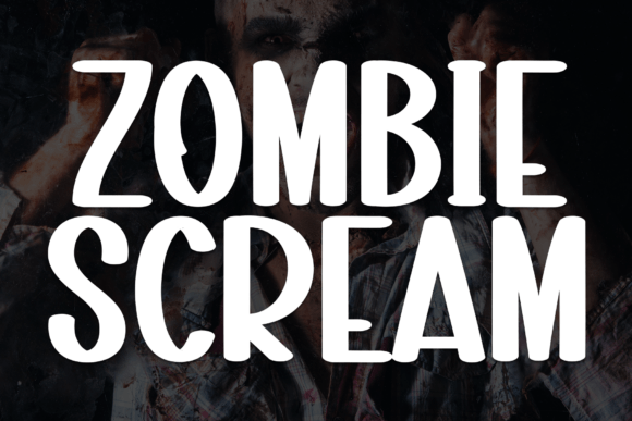 Zombie Scream: A Bold Marker Display Font for Spooky Campaigns
